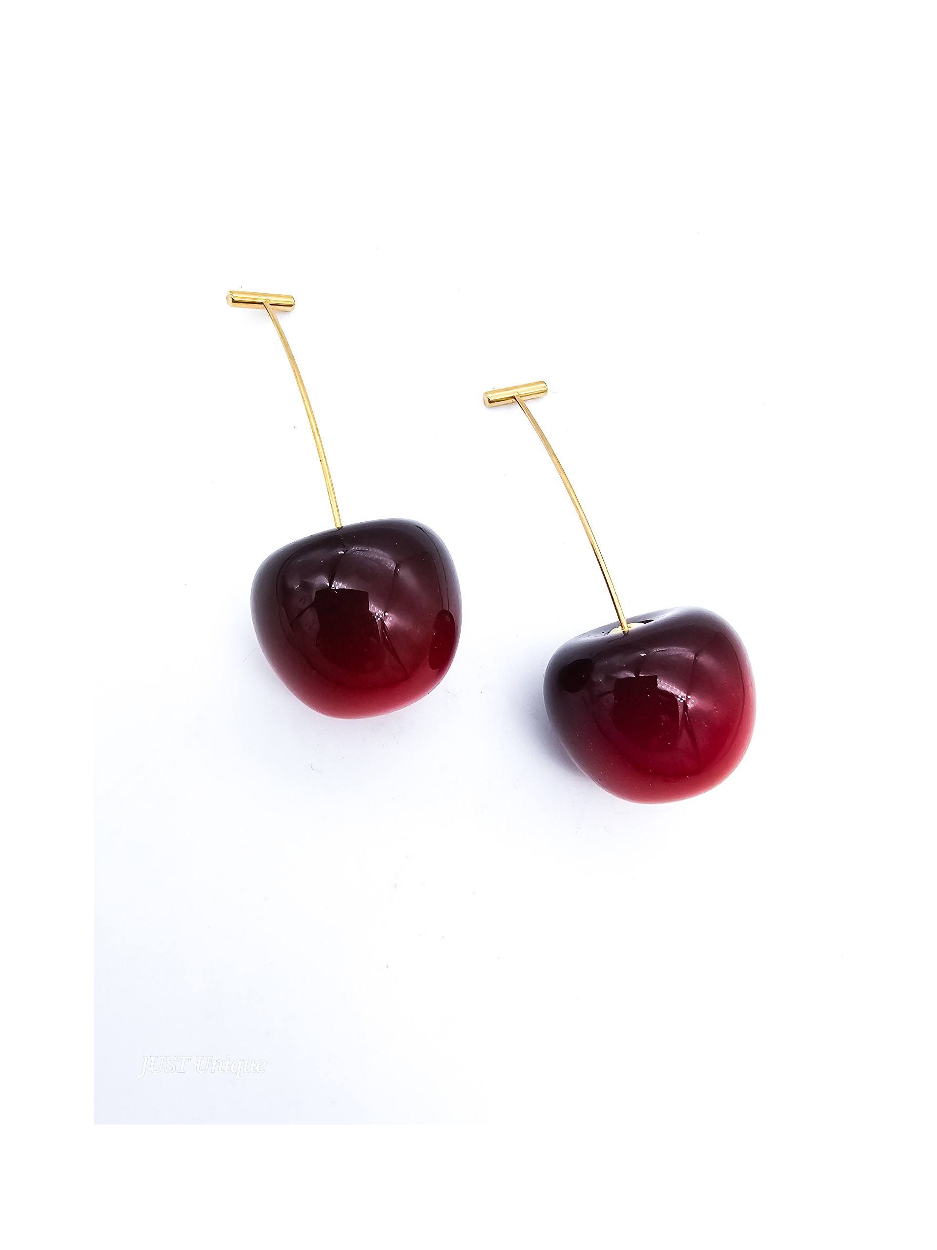 Σκουλαρίκια Big Cherries χρυσά