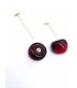 Σκουλαρίκια Big Cherries χρυσά
