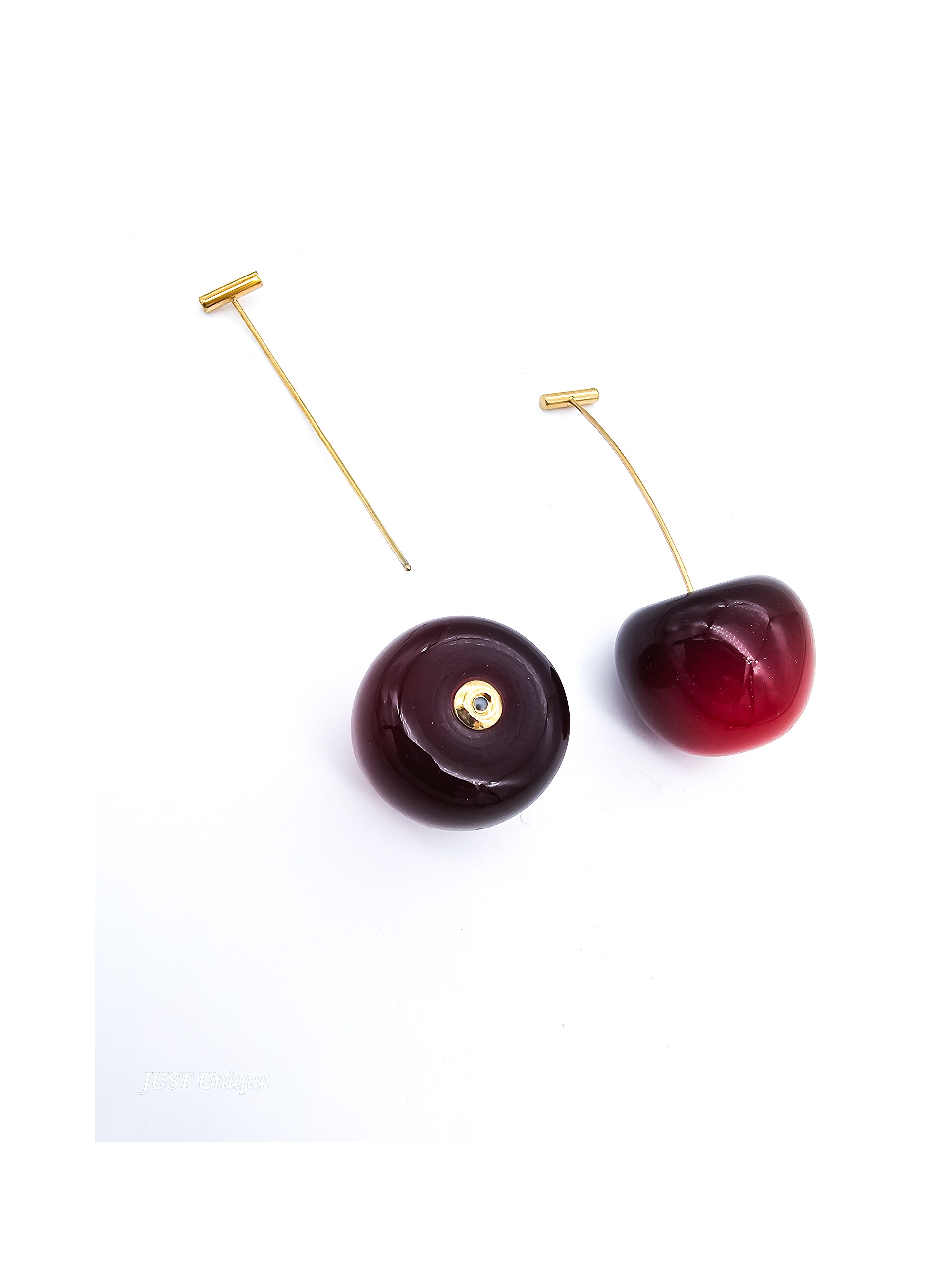 Σκουλαρίκια Big Cherries χρυσά