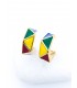 Σκουλαρίκια Multicolored Triangles