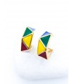 Σκουλαρίκια Multicolored Triangles