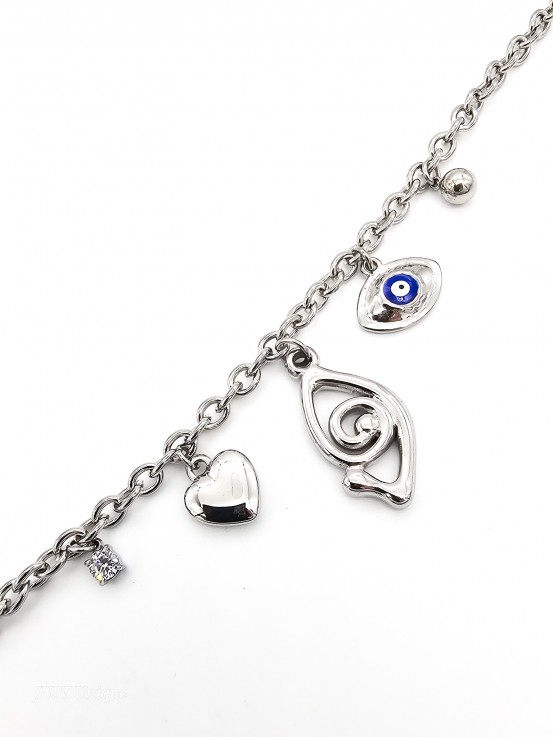 Βραχιόλι Charms ασημί
